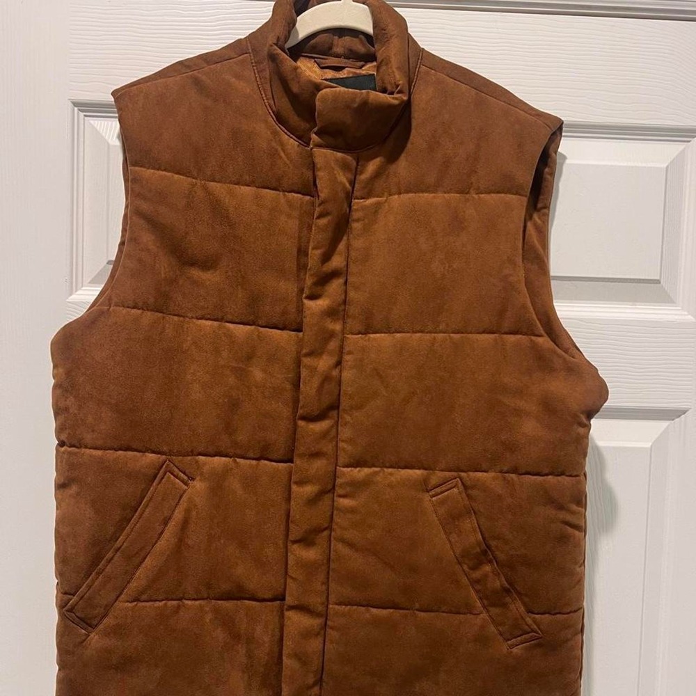 Men's Banana Republic Suede Vest sz Large